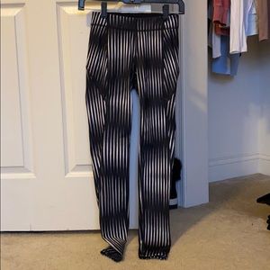 Ivy Park striped black and white leggings